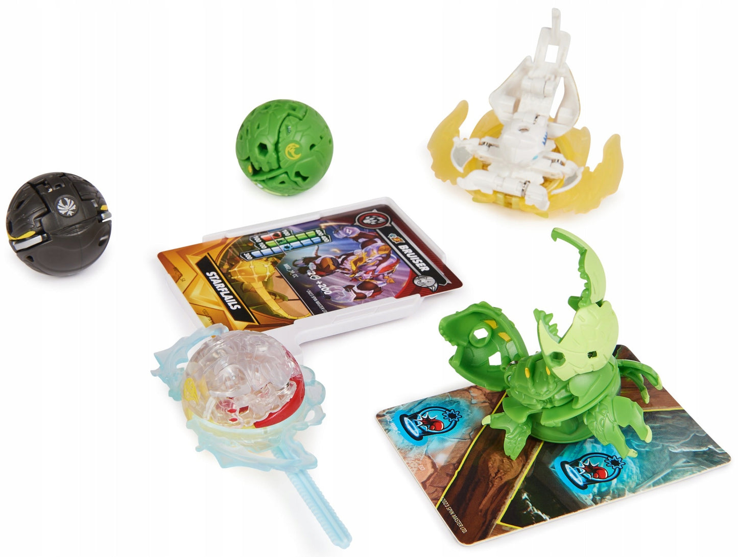 BAKUGAN BATTLE PACK FIGURĖS ŽAIDIMUI SPECIAL ATTACK BRUISER OCTOGAN 5 PACK Rinkinys