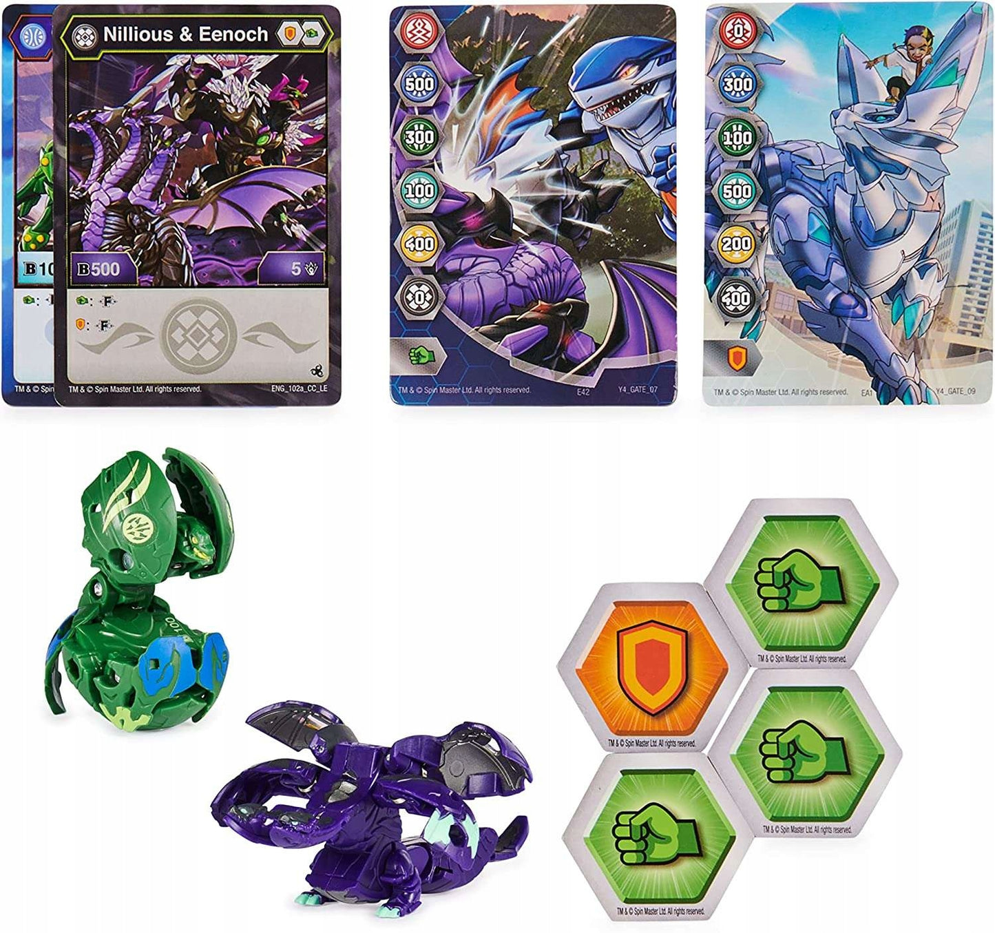 BAKUGAN LEGENDS BAKU-TIN COLLECTOR BOX 2 GARGANOID WEBAM FIGŪROS