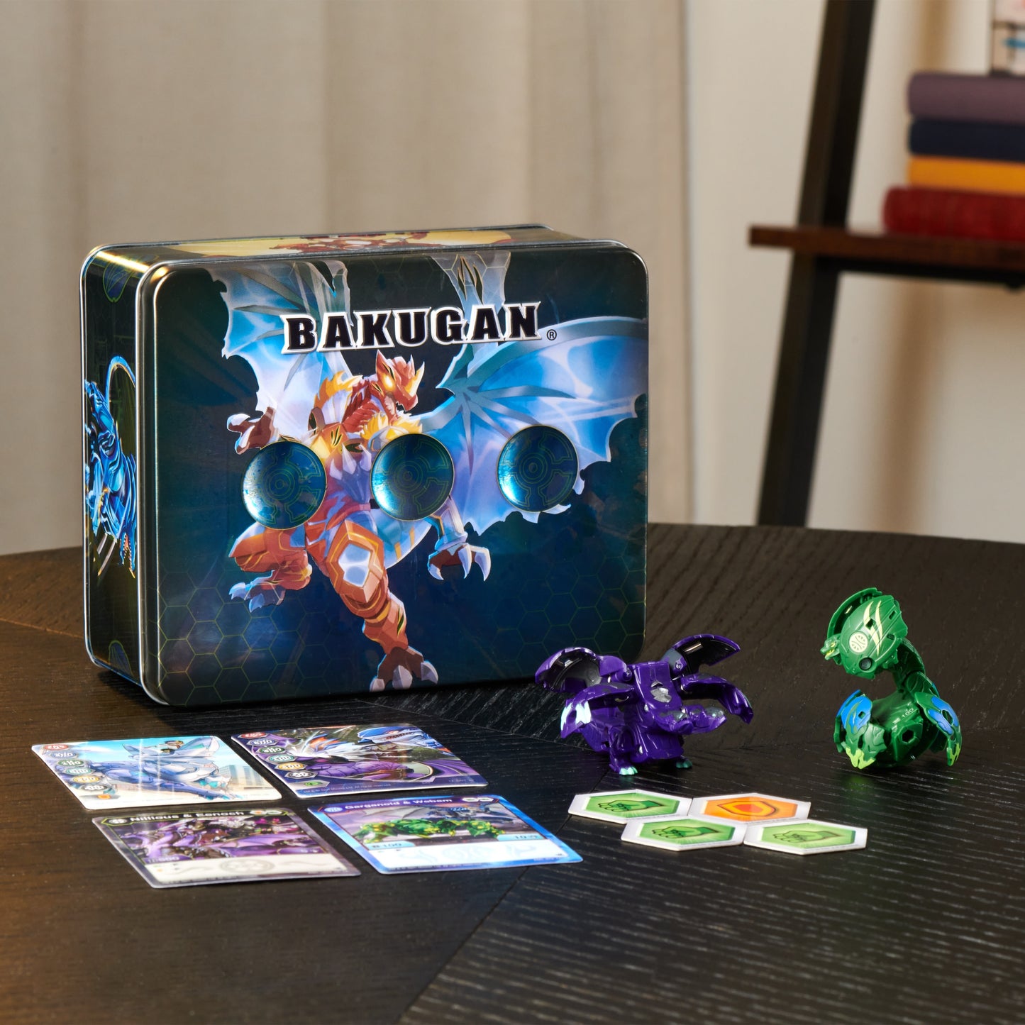 BAKUGAN LEGENDS BAKU-TIN COLLECTOR BOX 2 GARGANOID WEBAM FIGŪROS