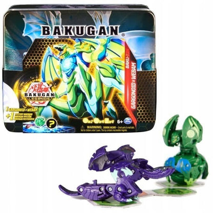 BAKUGAN LEGENDS BAKU-TIN COLLECTOR BOX 2 GARGANOID WEBAM FIGŪROS