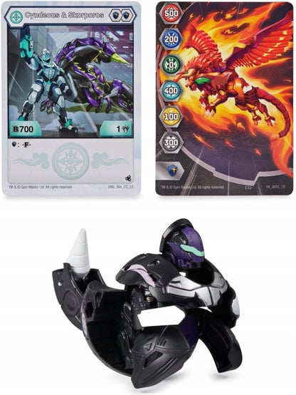 BAKUGAN LEGENDS FIGURE BATTLE BALL CYNDEOUS X SKORPOROS Juodas