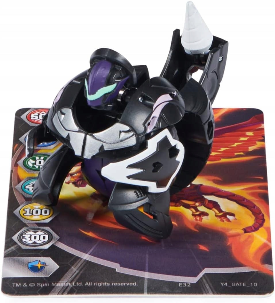 BAKUGAN LEGENDS FIGURE BATTLE BALL CYNDEOUS X SKORPOROS Juodas