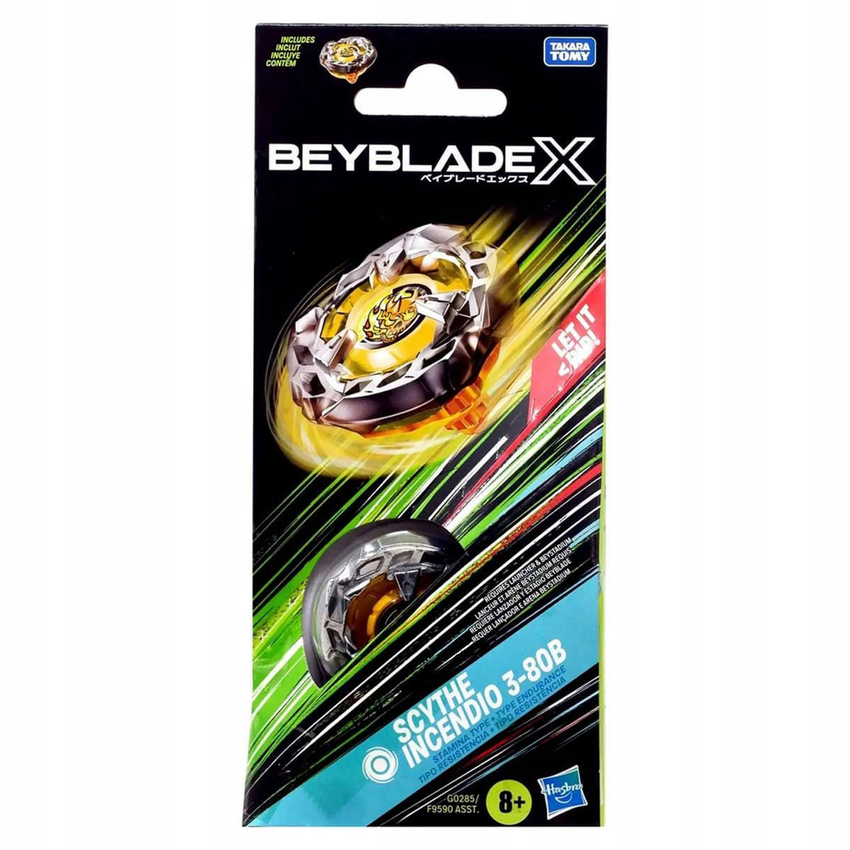 BEYBLADE X - SCYTHE INCENDIO 3-80B