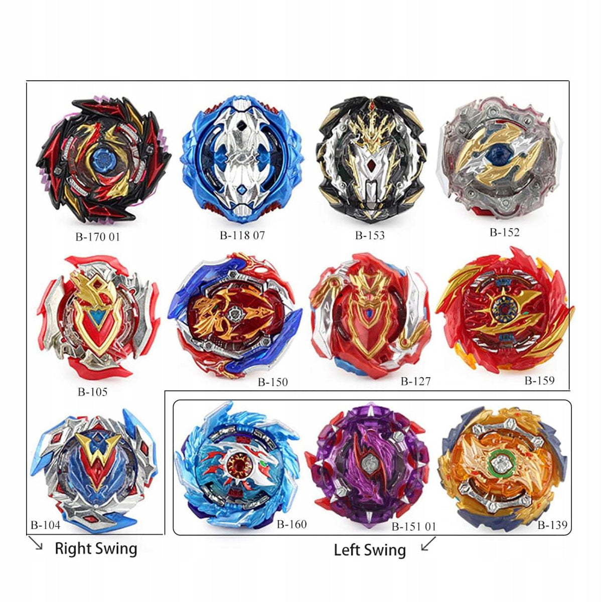 BURST BEYBLADE TOP suktukų rinkinys 12 vnt.