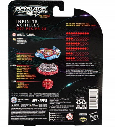 Beyblade Burst Pro Series Infinite Achilles Spinning D07-PSK_PR-28