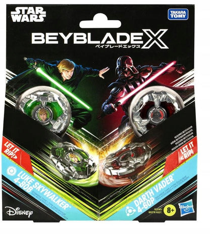 Beyblade X Starter Luke Skywalker 4-80B vs Darth Vader 4-60P