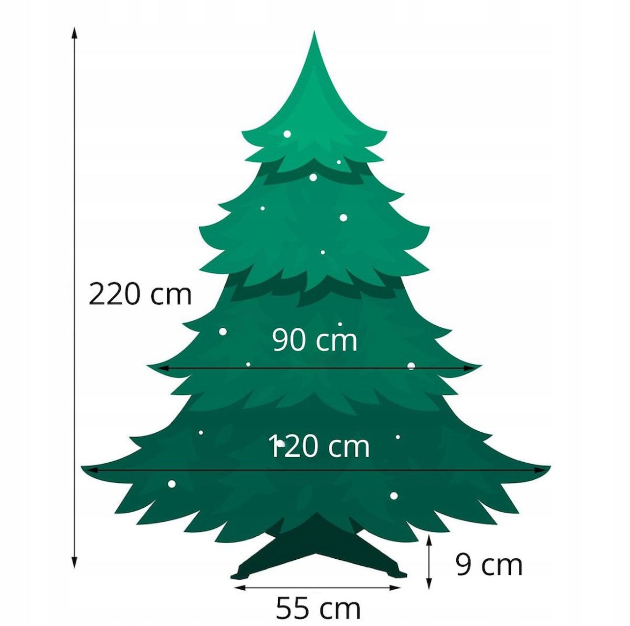 Kalėdinė eglutė 220cm