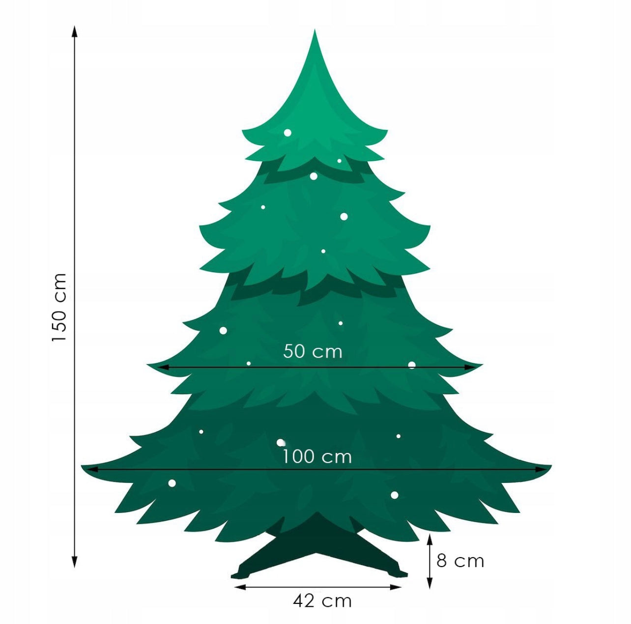 Kalėdinė eglutė 150 cm