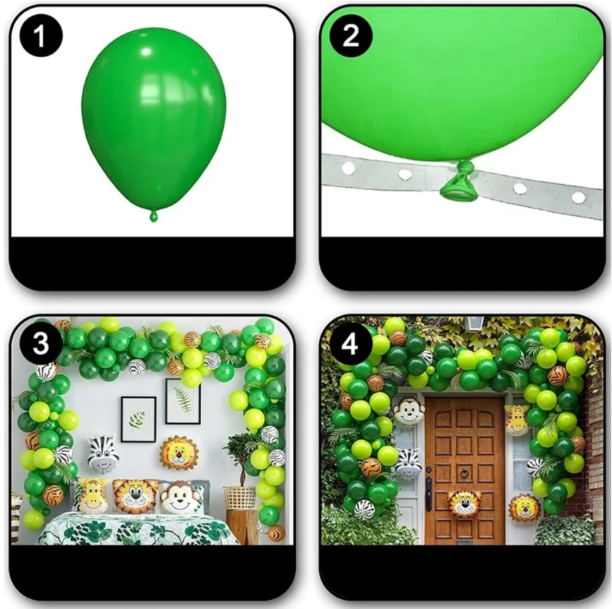 Safari themed balloon decoration kit