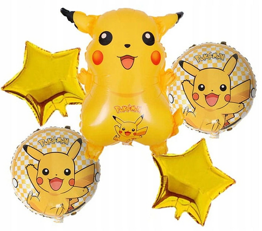 Gimtadienio balionų rinkinys Pikachu tema