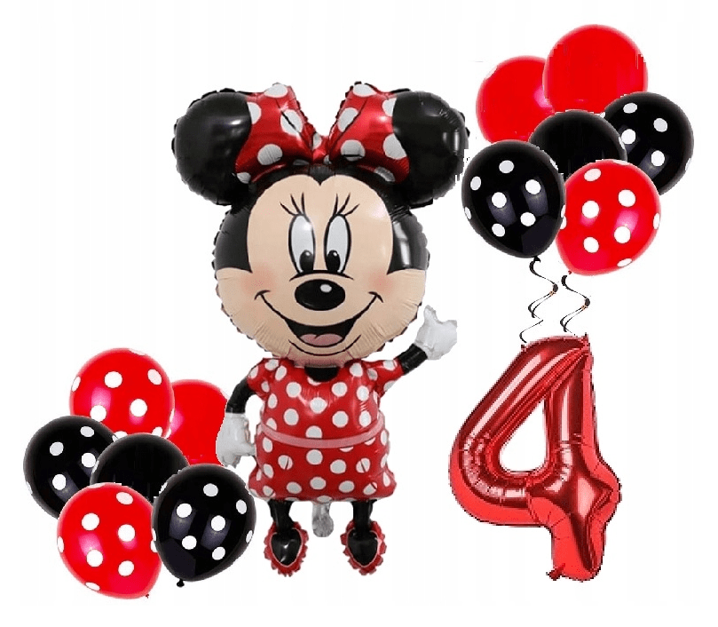 Balionai Minnie Mouse (Pelytė Minė) Rinkinys - PartyGo