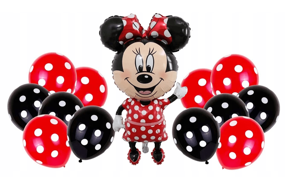 Balionai Minnie Mouse (Pelytė Minė) Rinkinys - PartyGo